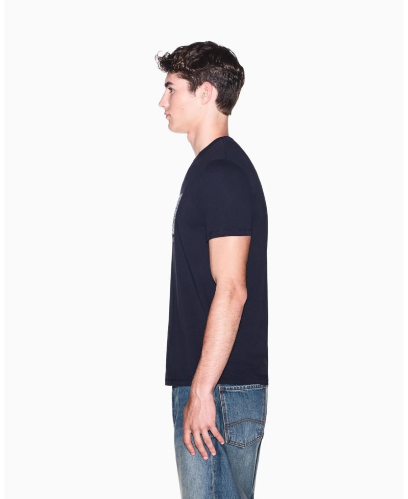 Men's Short Sleeve Boxed All-Over Logo Slim Fit T-Shirt
