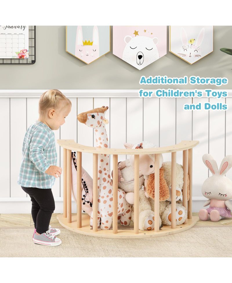 6 in 1 Kids Indoor Climbing Arch with Removable Cushion and Stoppers