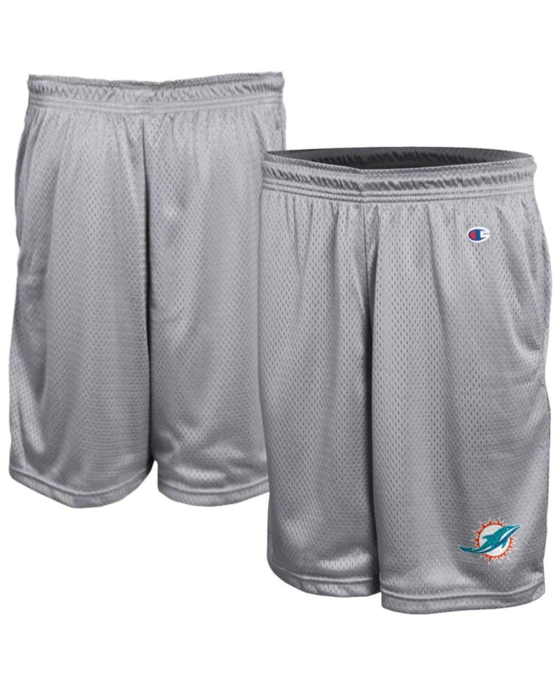 Men's Gray Miami Dolphins Classic Mesh Shorts