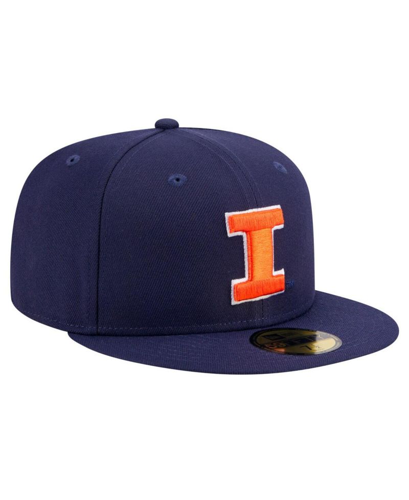 Men's Navy Illinois Fighting Illini 59FIFTY Fitted Hat