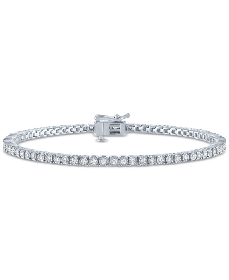 Diamond Skinny Tennis Bracelet (3/4 ct. t.w.) in Sterling Silver