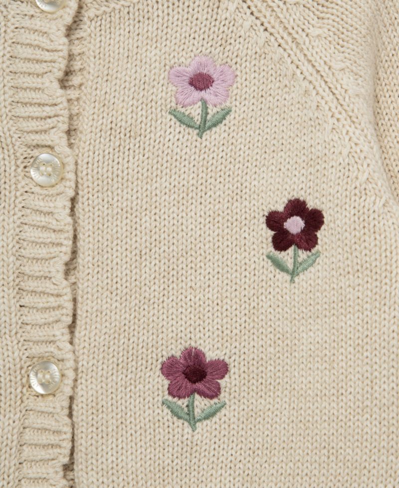 Baby Girls' Flower Sweater and Pants, 2-Piece Set