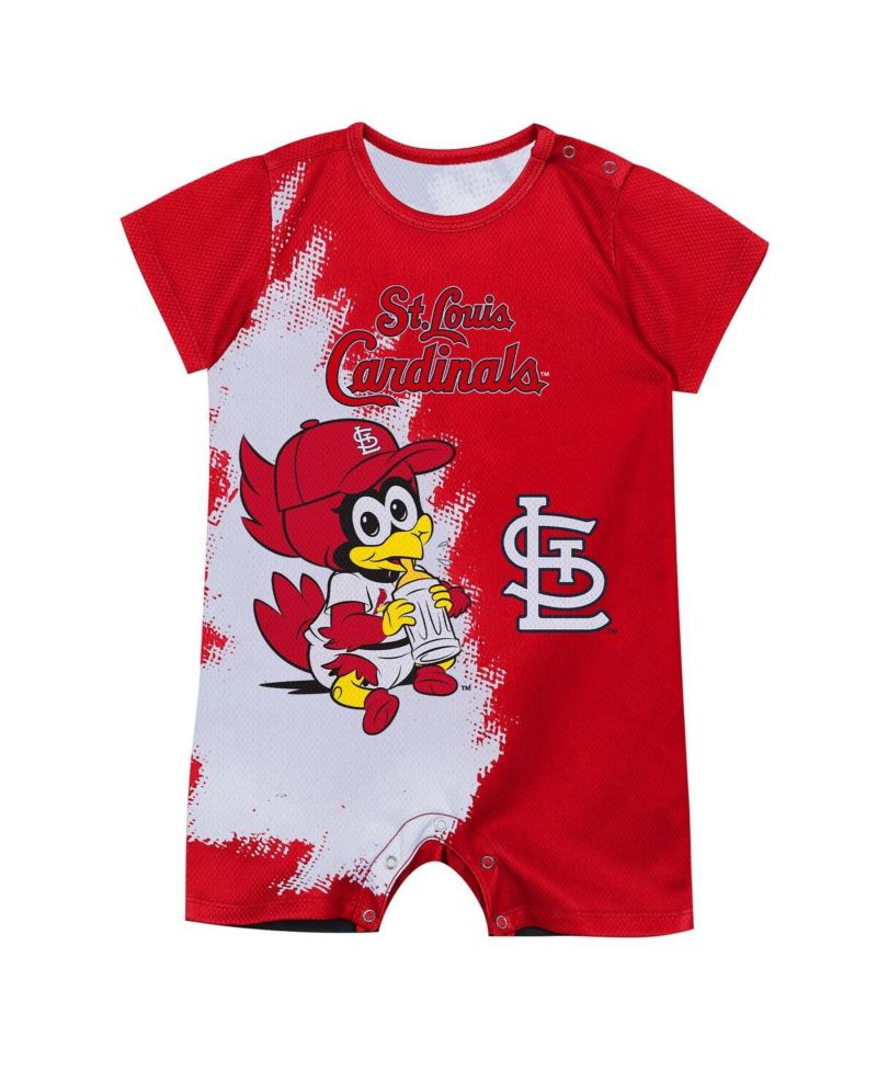 Baby Boys and Girls Red St. Louis Cardinals Baby Mascot Bodysuit