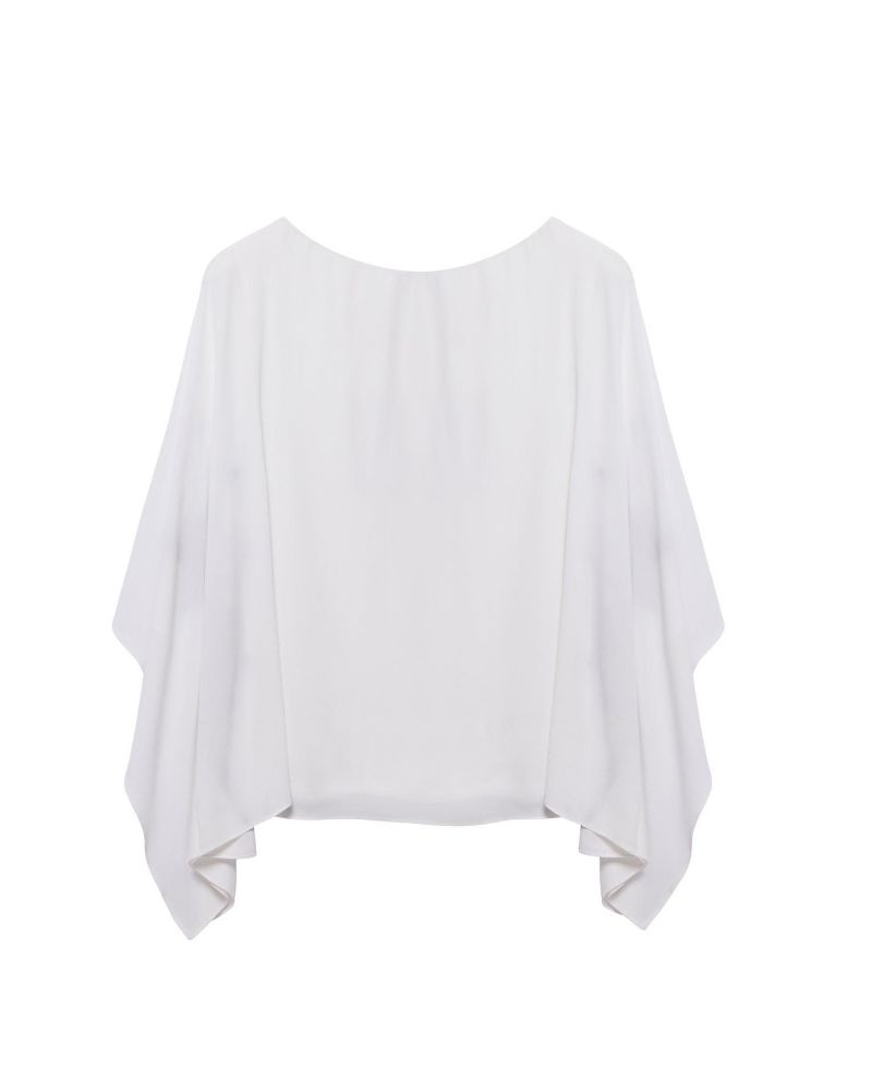 Women's Print Short-Batwing Blouse