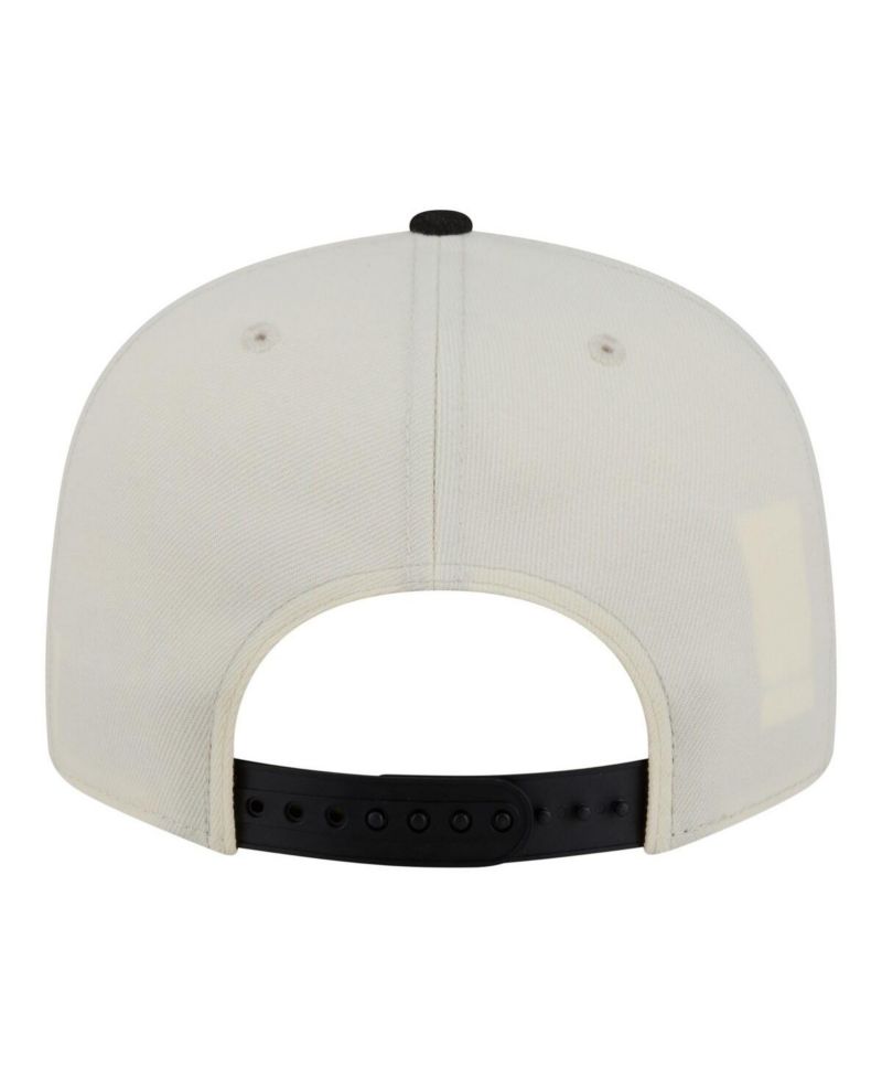 Men's White/Black Pittsburgh Penguins Injection Localized Two-Tone 9FIFTY Snapback Hat