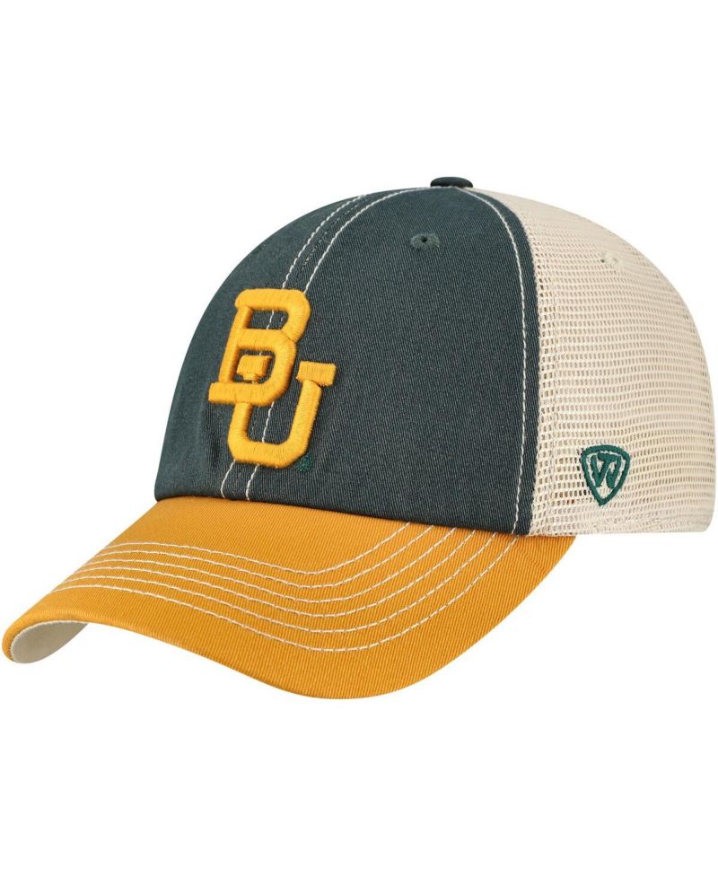 Men's Green/Gold Baylor Bears Off Road Adjustable Trucker Hat
