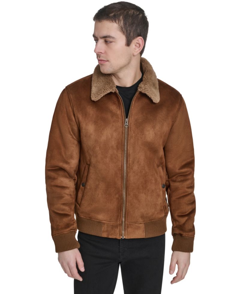 Levis Men's Faux Shearling Bomber Jacket
