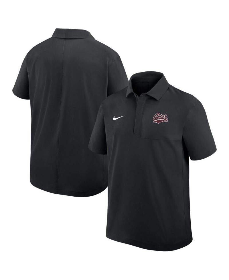Men's Black Montana Grizzlies 2025 Sideline Dri-FIT Polo Shirt