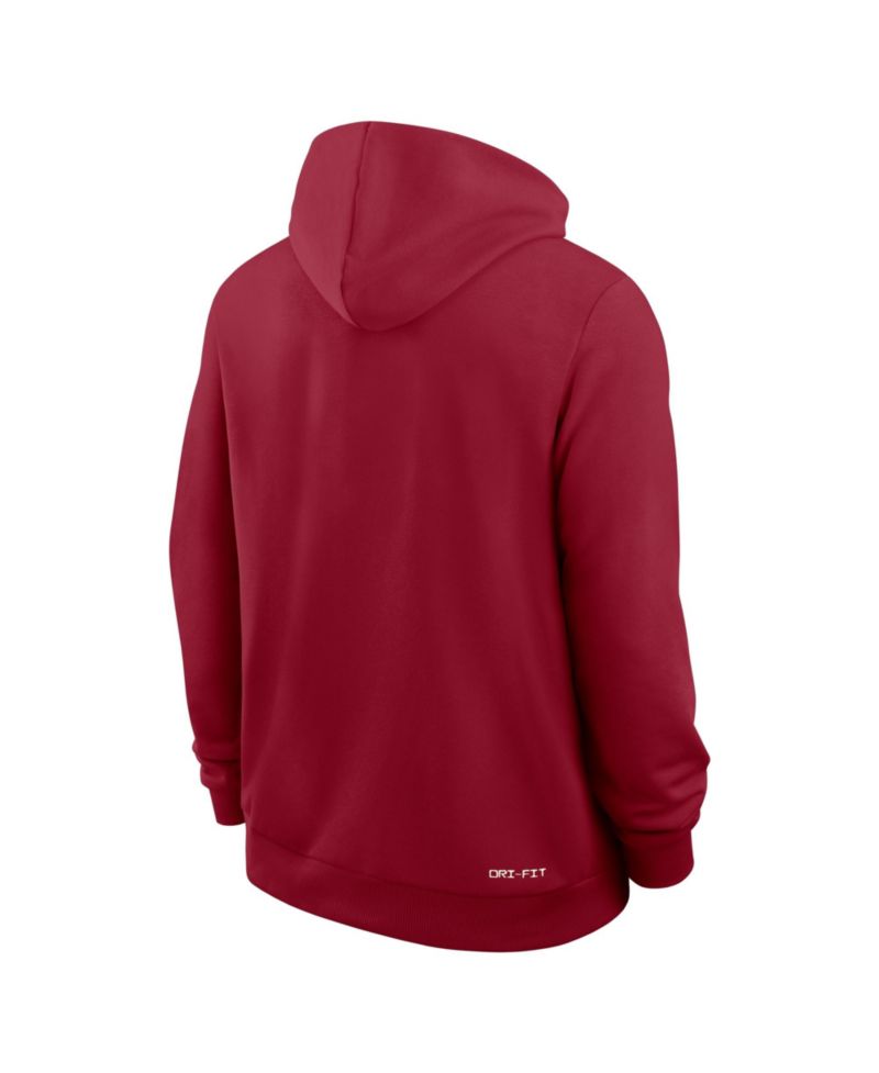 Men's Crimson Alabama Crimson Tide 2026 Sideline Standard Issue Dri-FIT Full-Zip Hoodie