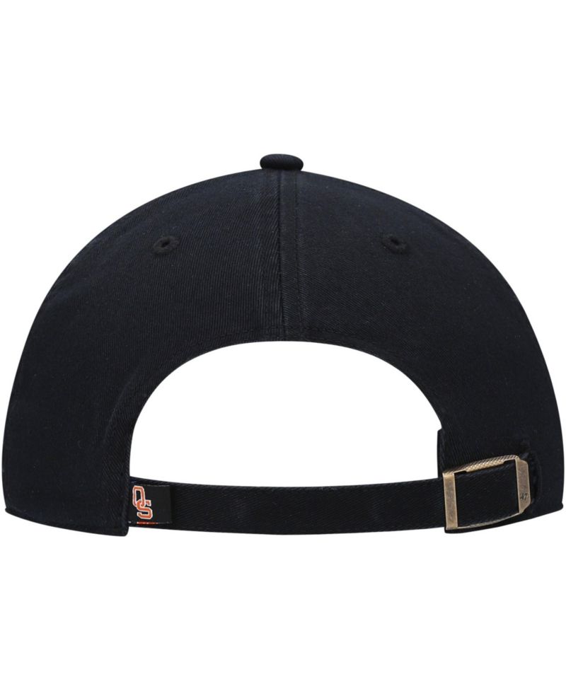 Men's '47 Black Oklahoma State Cowboys Vault Clean Up Adjustable Hat