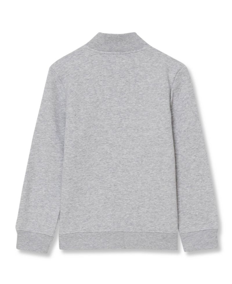 Boys' 4-20 Quarter-Zip Mock-Neck Cotton-Blend Fleece Pullover