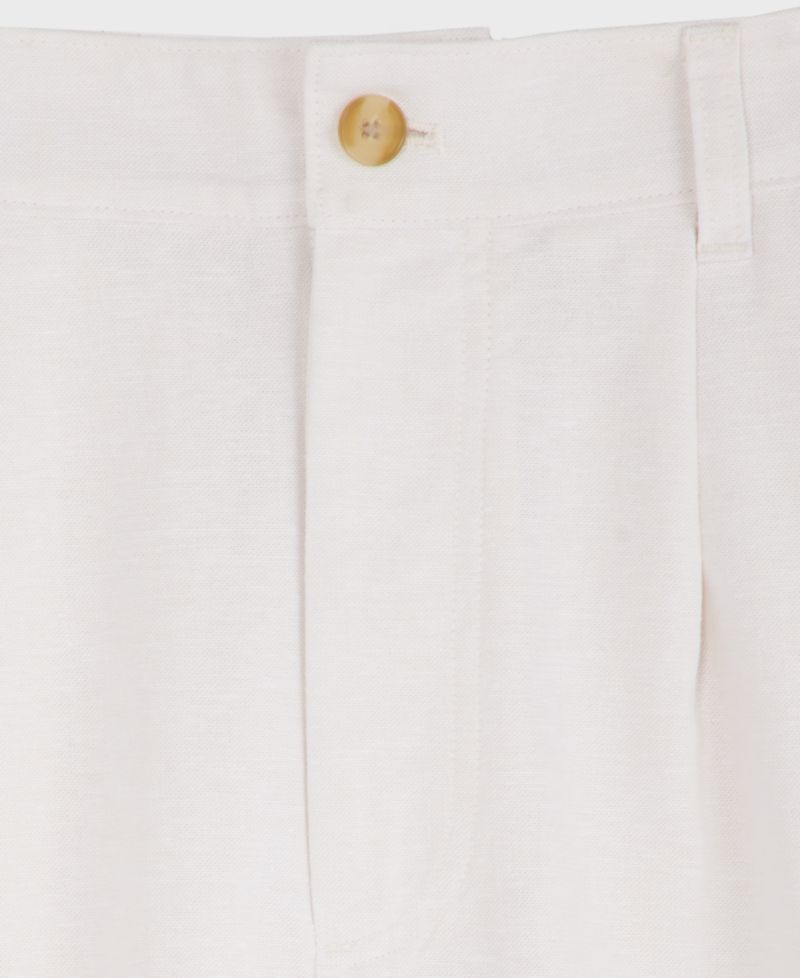 Men's Relaxed-Fit Oxford Linen-Blend Pants