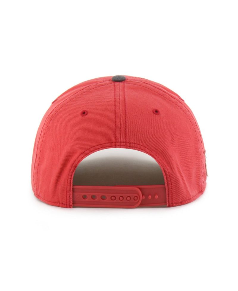 Men's Red Atlanta Falcons Throwback Calderwood Well Worn Hitch Adjustable Hat