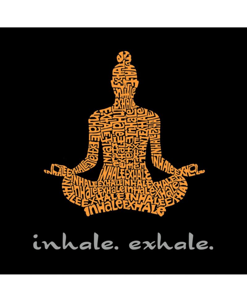 Men's Word Art T-Shirt - Inhale Exhale