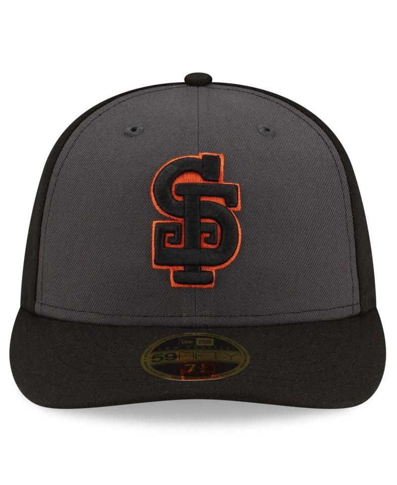 Men's Gray/Black San Francisco Giants Authentic Collection Alternate Low Profile 59FIFTY Fitted Hat