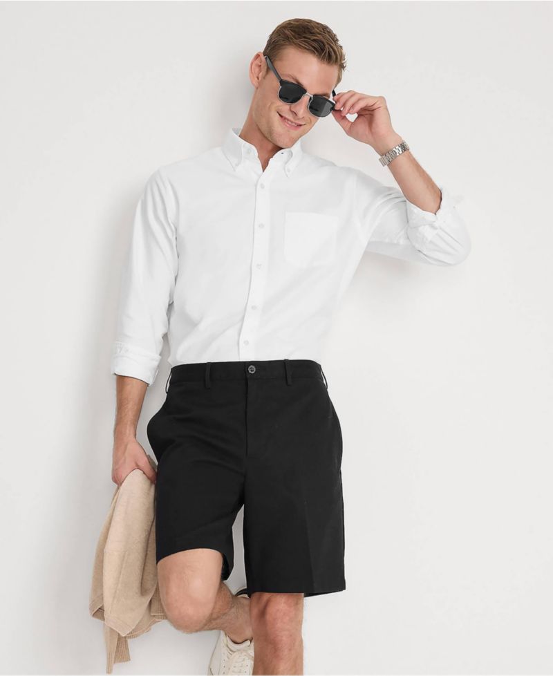 Men's 9" Traditional Fit No Iron Chino Shorts