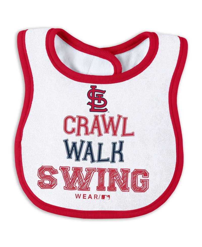Baby Boys and Girls St. Louis Cardinals Sleep Play with Bib Set