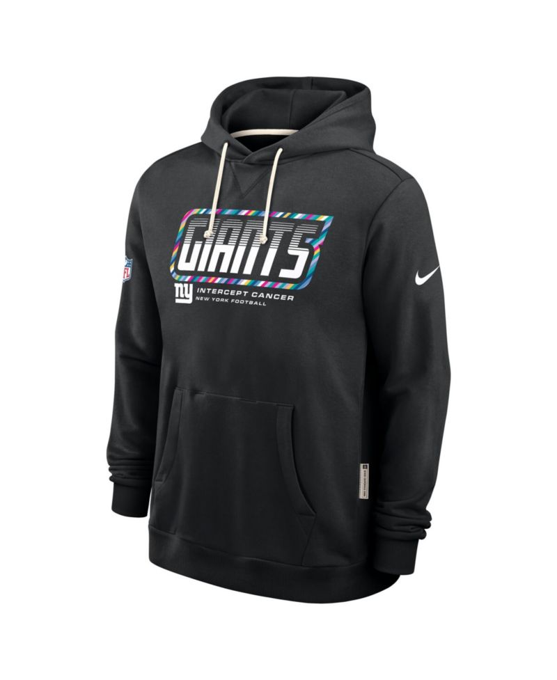 Men's Black New York Giants 2026 NFL Cruical Catch Sideline Dri-Fit Pullover Hoodie