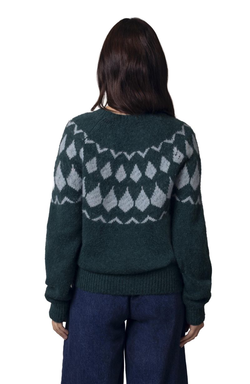 Women's Lofty Diamond Yoke Sweater