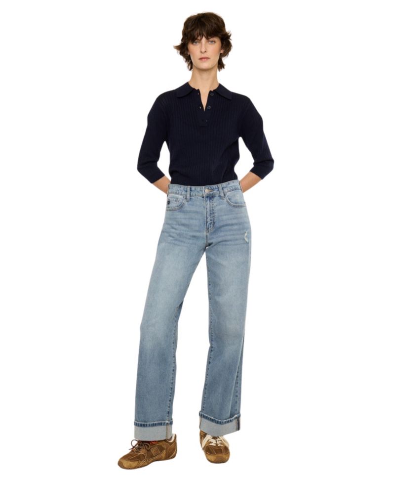 Women's Bellen Essentials High Rise Wide Leg Jeans