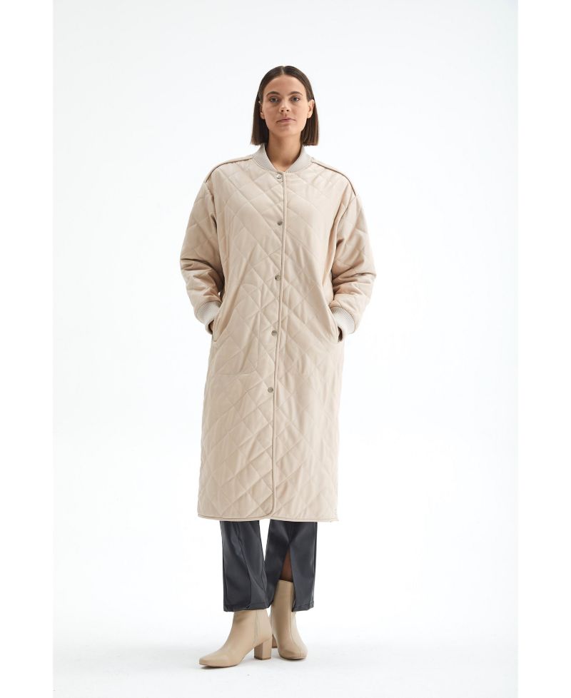 Women's Genuine Leather Trench Coat