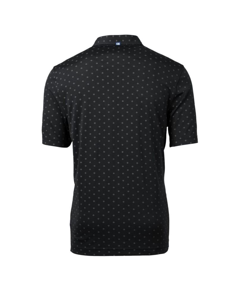 Men's Black Texas Tech Red Raiders Big & Tall Virtue Eco Pique Tile Print Polo Shirt