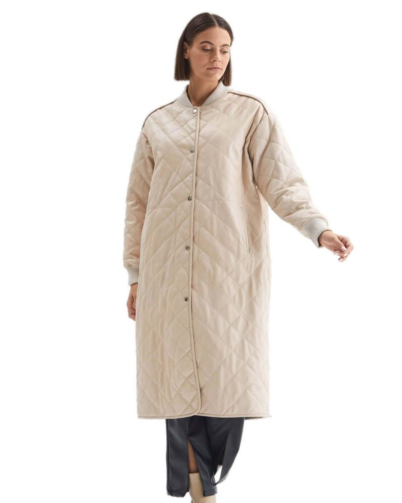 Women's Genuine Leather Trench Coat