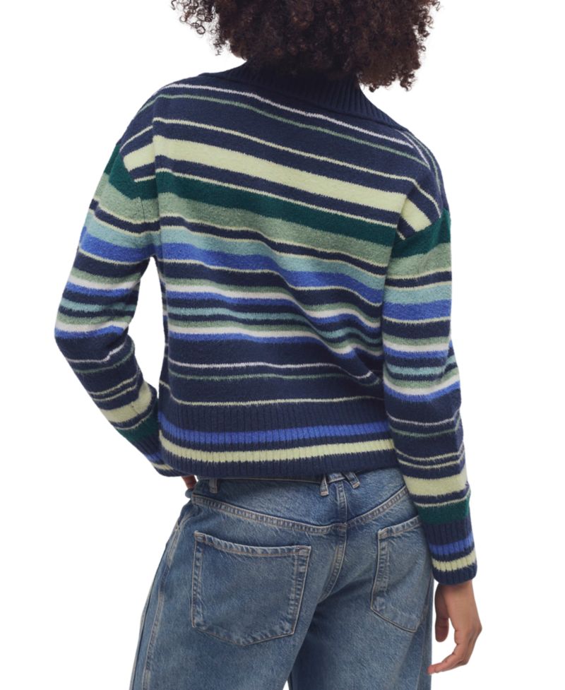 Women's Trading Up Lightweight Stripe Polo Sweater