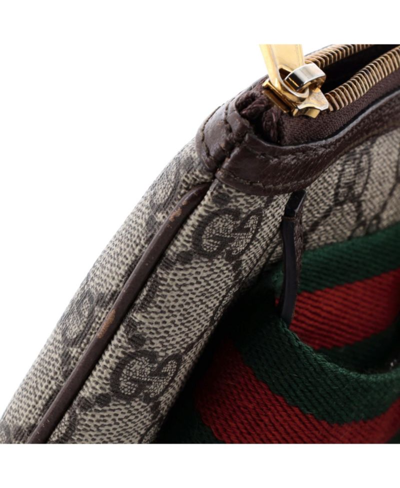 Ophidia Heart Utility Double Canvas Coated Mini Belt Bag