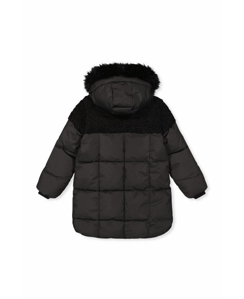 Little and Big Girl ( size 6 to 14 ) Long Winter Puffer Coat
