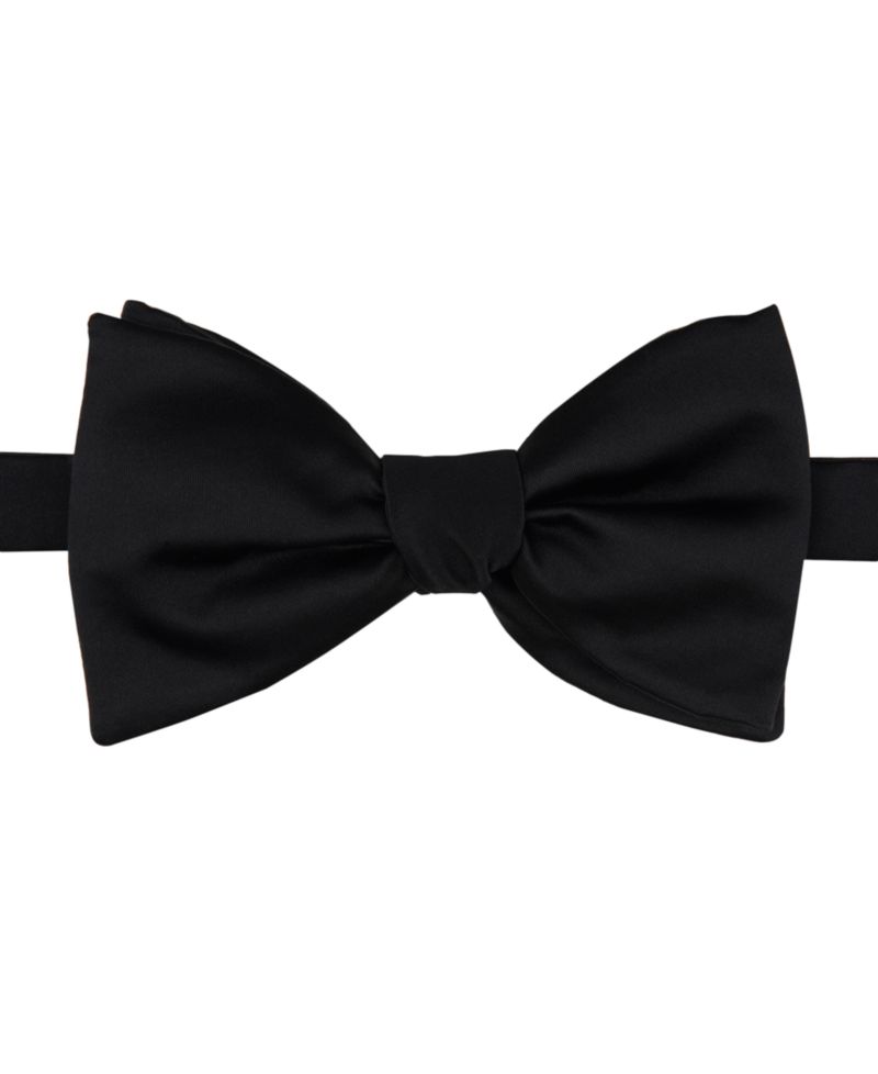 Men's Oversized Satin Solid Bow Tie