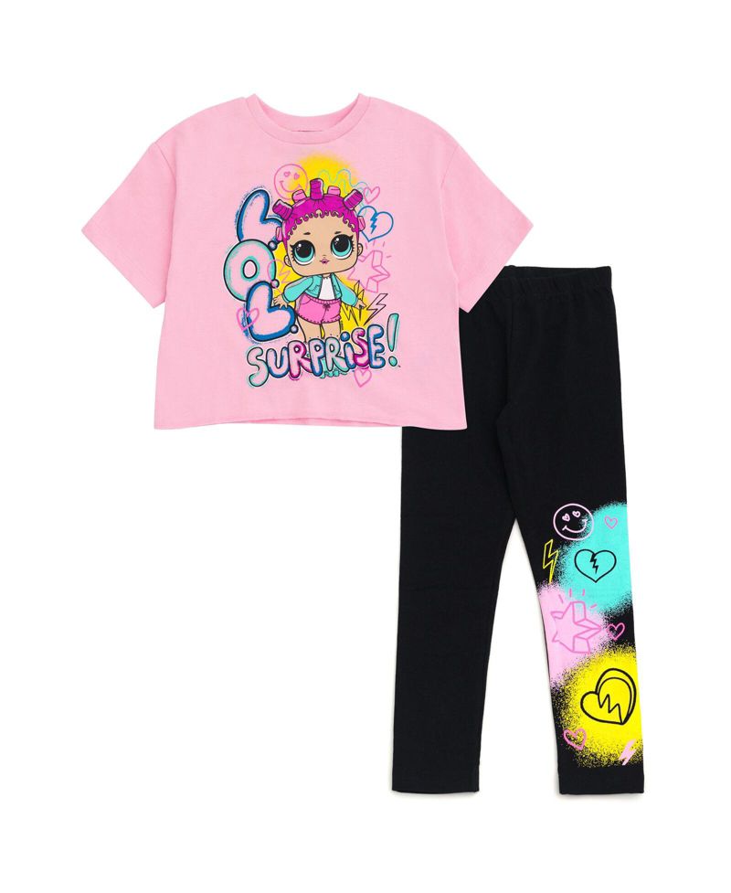 Girls T-Shirt and Leggings Outfit Set