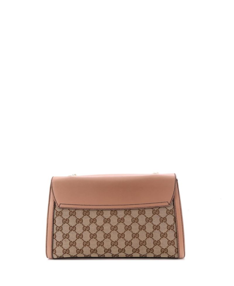 Medium Emily Chain Flap Shoulder Bag GG Canvas and Leather