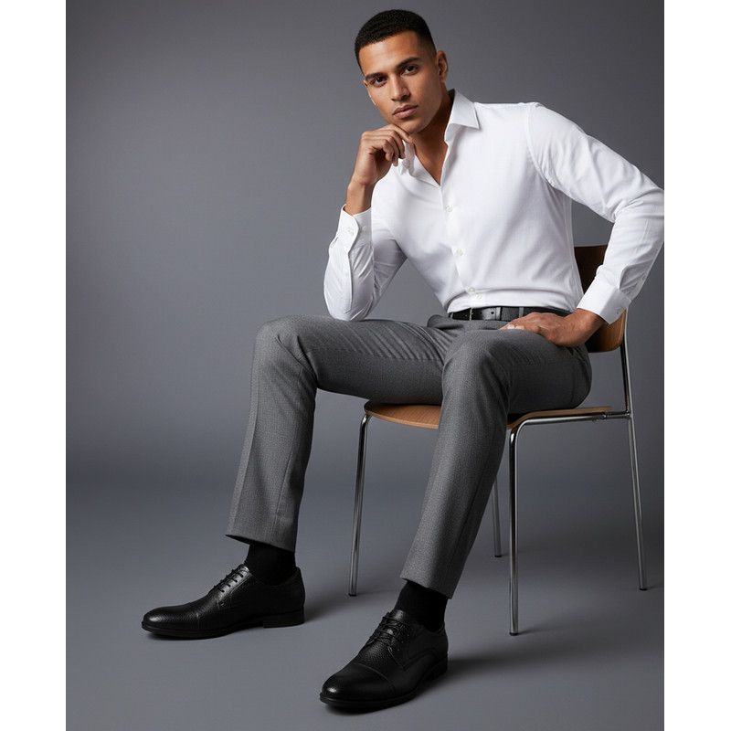 Baker Street Hands-Free Slip On Technology Leather Captoe Dress Oxfords