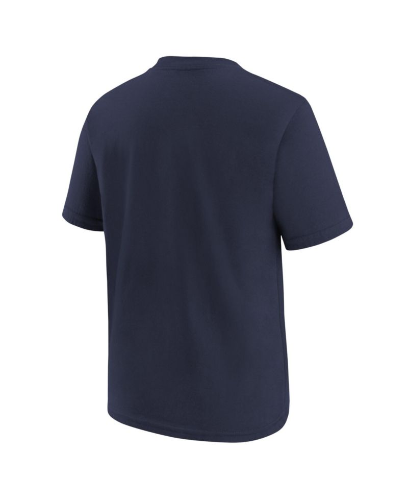 Big Boys and Girls Navy Dallas Cowboys Wordmark T-Shirt