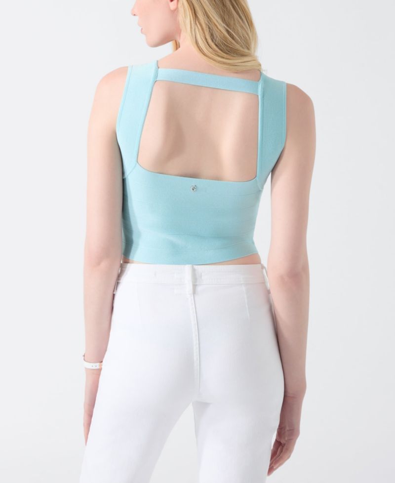 Women's Karmen Mirage Back-Cutout Cropped Tank Top