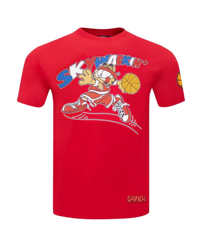 Men's Red Garfield Skywalkin' T-Shirt