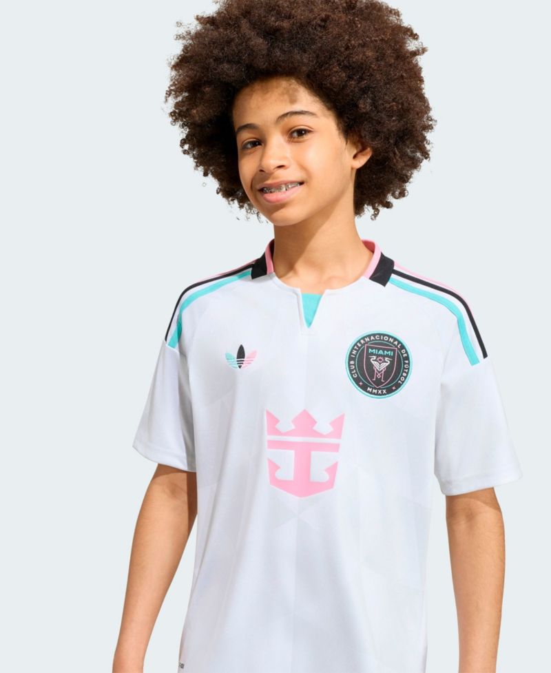 Big Boys and Girls White Inter Miami CF 2026 Third Replica Jersey