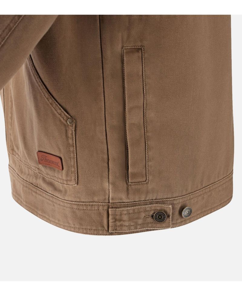 Men's Stone Wash Canvas Trucker Jacket