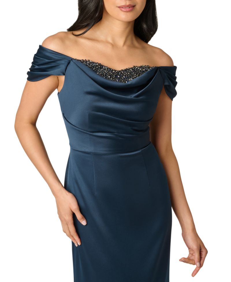 Women's Layered Bodice Gown Dress
