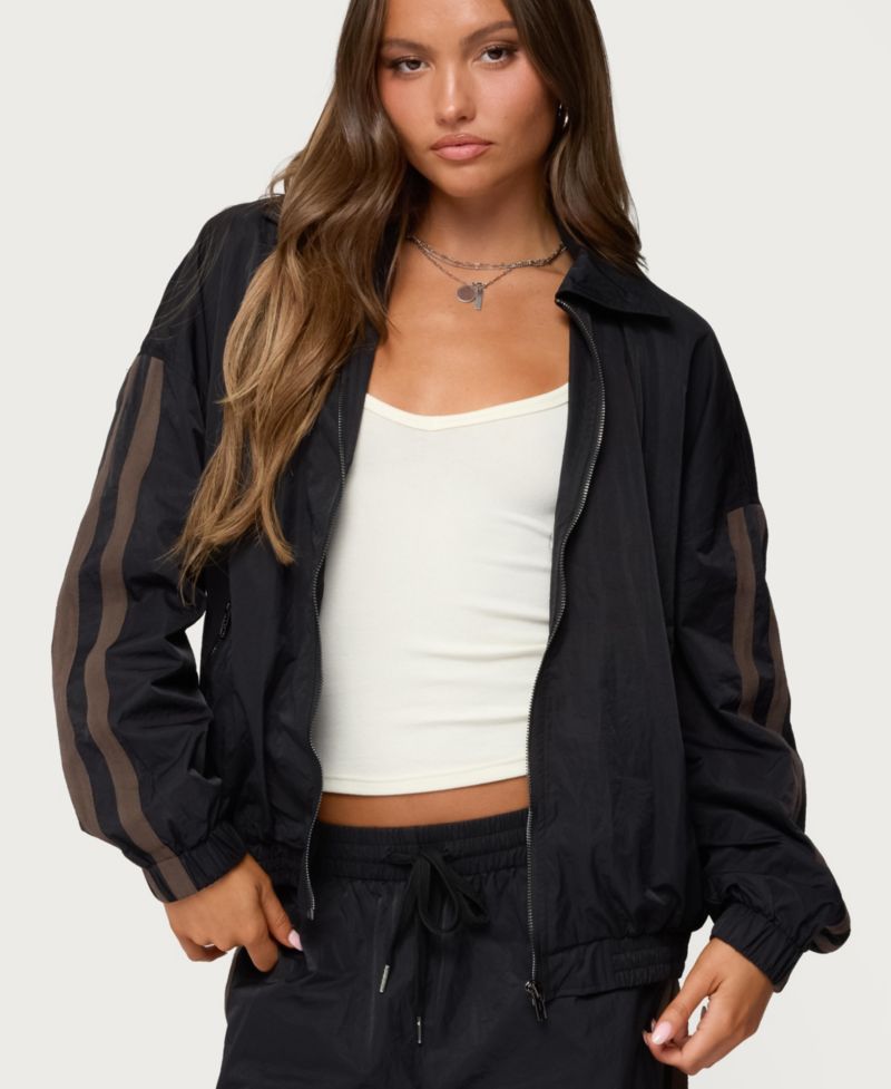 Women's Kieran Stripey Nylon Track Jacket