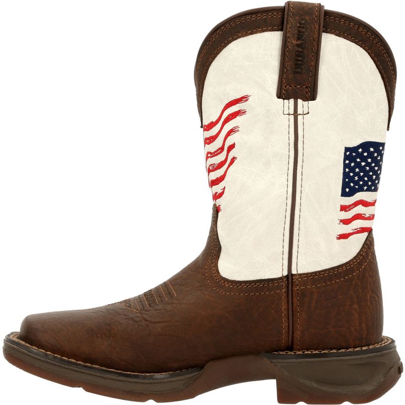 Lil' Rebel by Big Kids Distressed Flag Western Boot