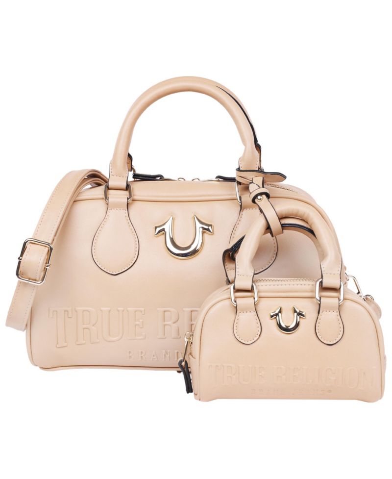 Logo Satchel with Matching Mini Bag