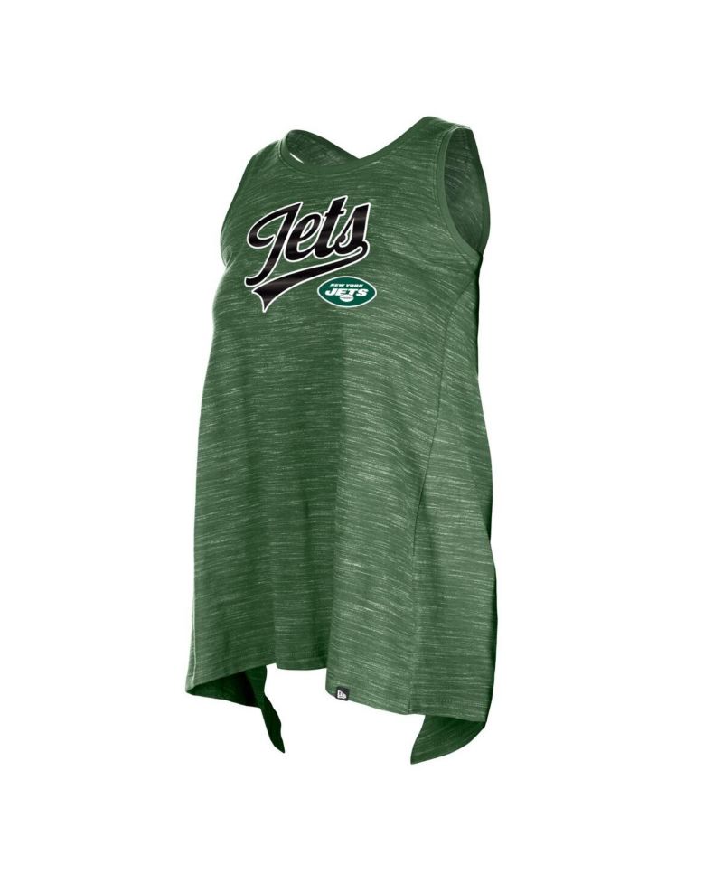 Women's Green New York Jets Space Dye Active Tank Top