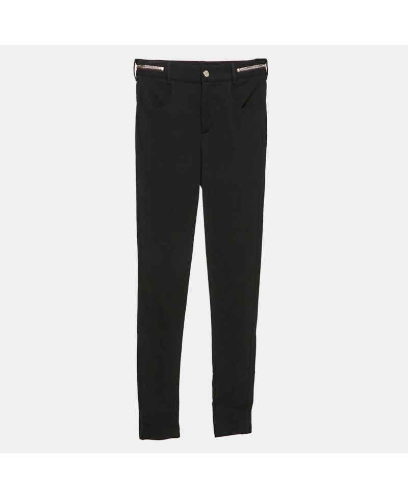 Women's Stretch Knit Zip Detail Leggings