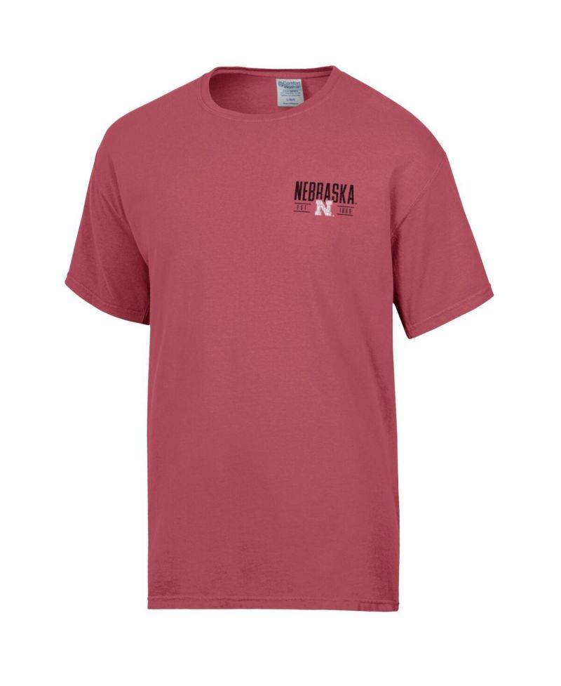 Men's Red Nebraska Huskers Big Name T-Shirt