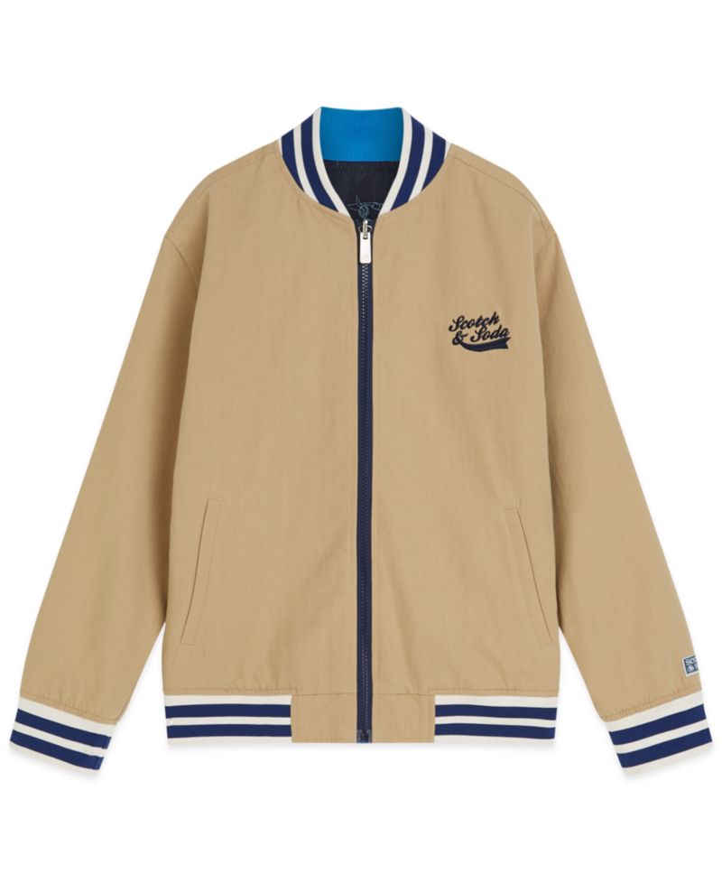 Boys' 8-16 Reversible Bomber Jacket