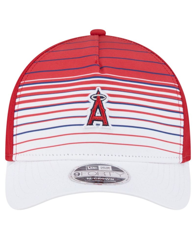Men's Red Los Angeles Angels Gradient 9FORTY M-Crown Adjustable Hat