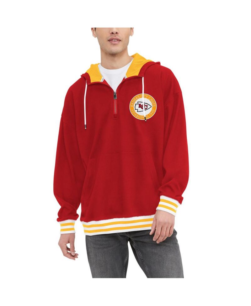 Men's Red Kansas City Chiefs Aaron Quarter-Zip Hoodie