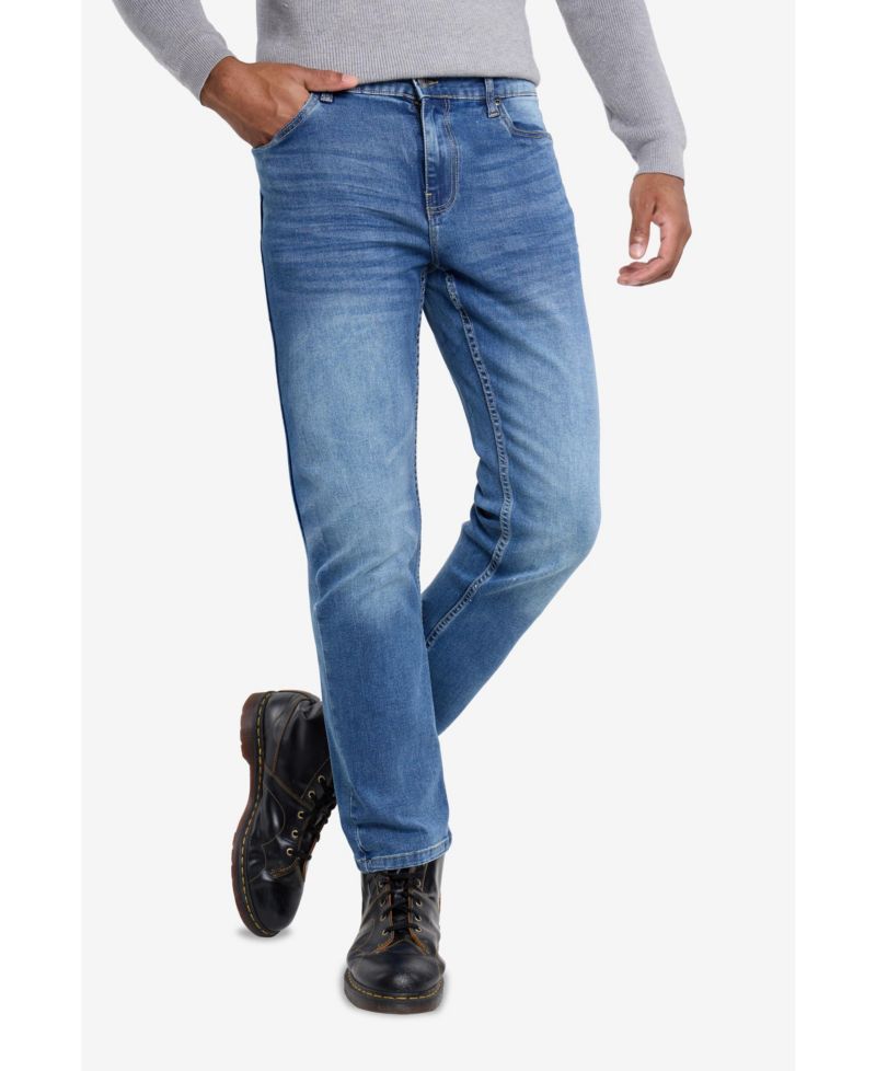 Men's Pieced Pockets Slim Fit Jeans